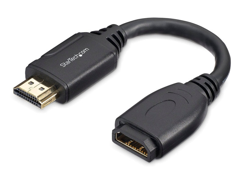 StarTech 6" HDMI 2.0 Port Saver Cable - Gripping Connector - 4K 60Hz LTW