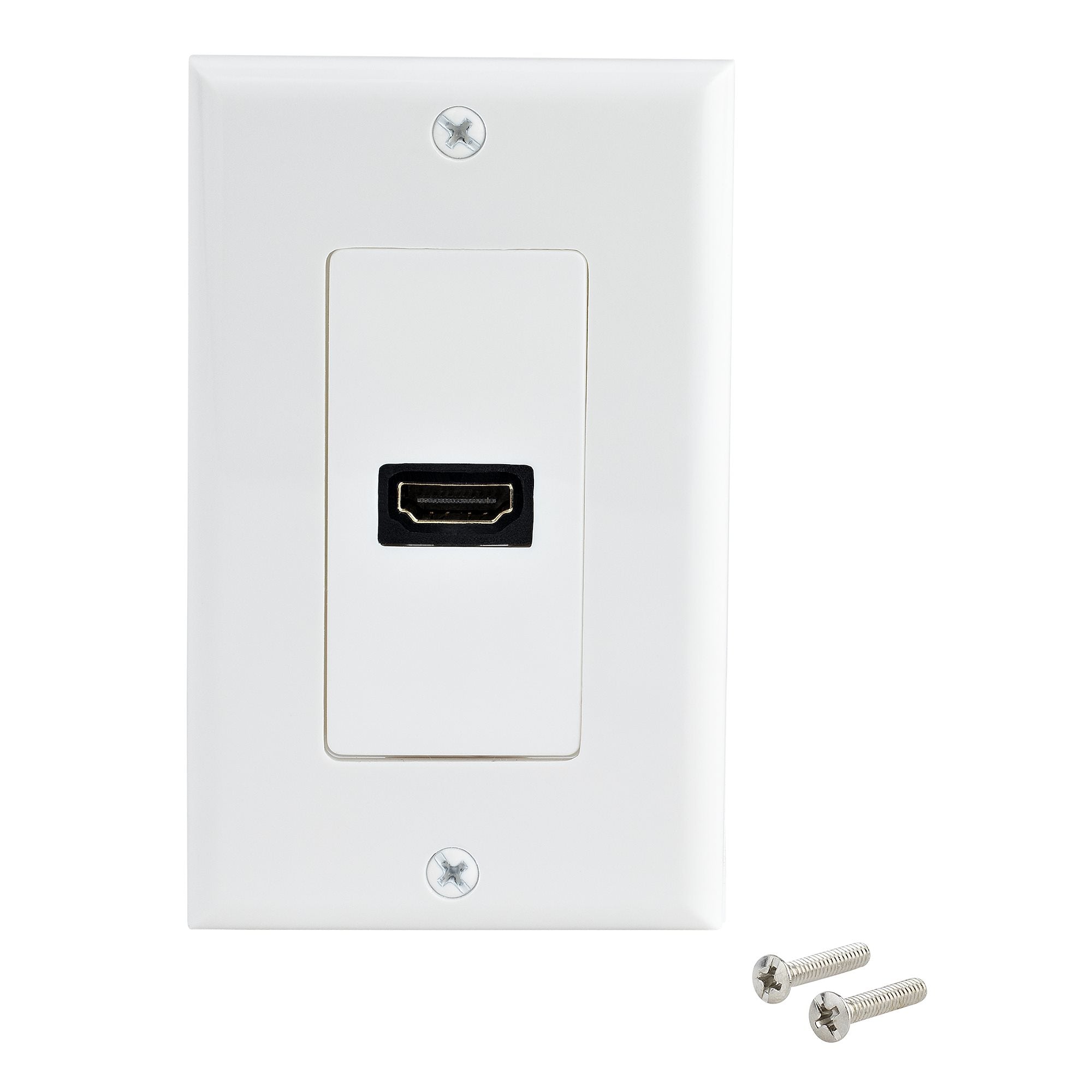 StarTech Single Outlet Female HDMI Wall Plate, White