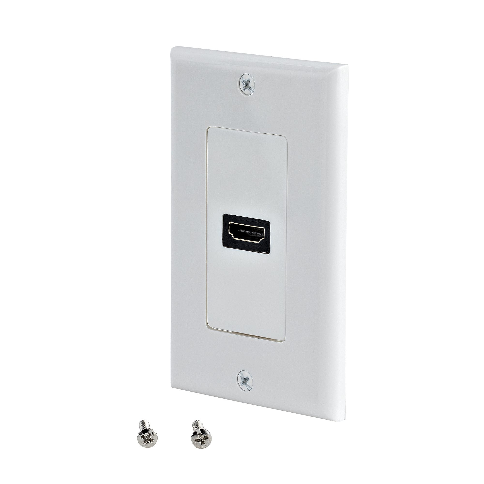 StarTech Single Outlet Female HDMI Wall Plate, White