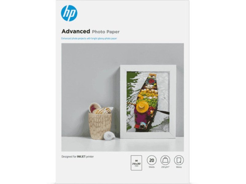 HP Advanced Photo Paper Glossy 250 g/m2 A4 210 x 297 mm 20 sheets