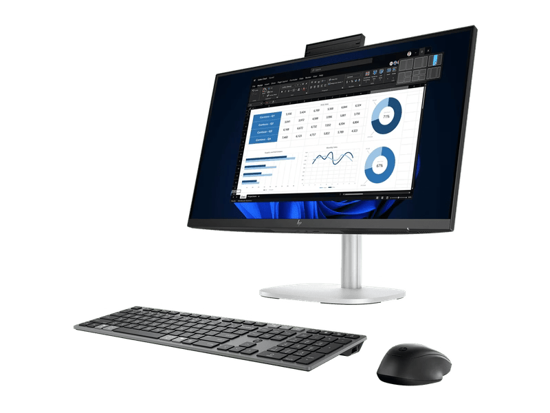 HP C0UL6PT EliteStudio 8 AIO G1i 23.8 inch Desktop AI PC, Ultra U7-265, 16GB 512GB SSD WL W11P 3Y ONSITE