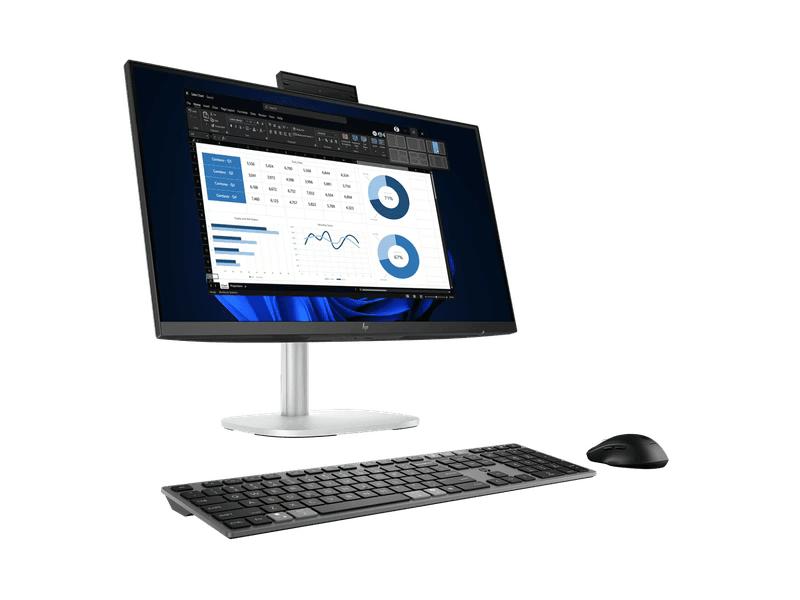 HP C0UL6PT EliteStudio 8 AIO G1i 23.8 inch Desktop AI PC, Ultra U7-265, 16GB 512GB SSD WL W11P 3Y ONSITE