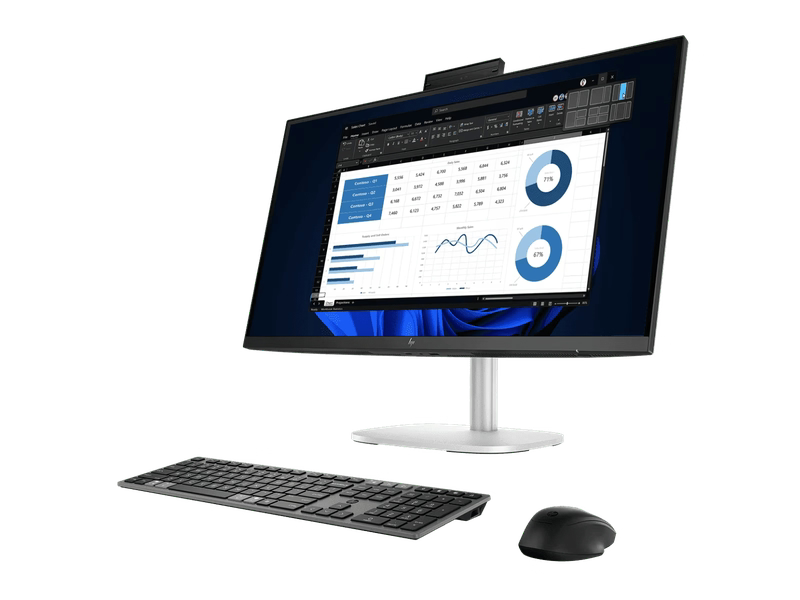 HP C0XD9PT EliteStudio 8 G1i 23.8 inch Desktop AI PC, TOUCH, Ultra 7-265, 16GB, 512GB SSD, WLAN, WIN 11 PRO, 3YR NBD ONSITE WTY