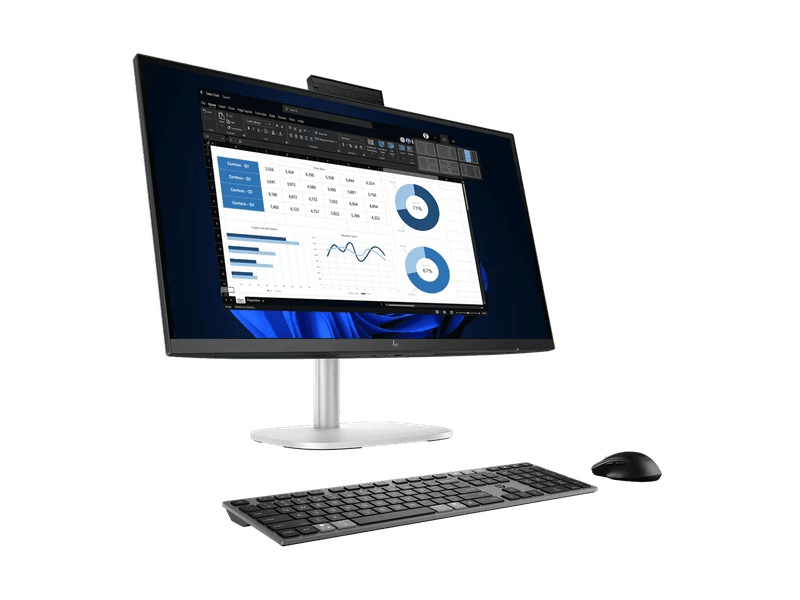 HP C0XD9PT EliteStudio 8 G1i 23.8 inch Desktop AI PC, TOUCH, Ultra 7-265, 16GB, 512GB SSD, WLAN, WIN 11 PRO, 3YR NBD ONSITE WTY