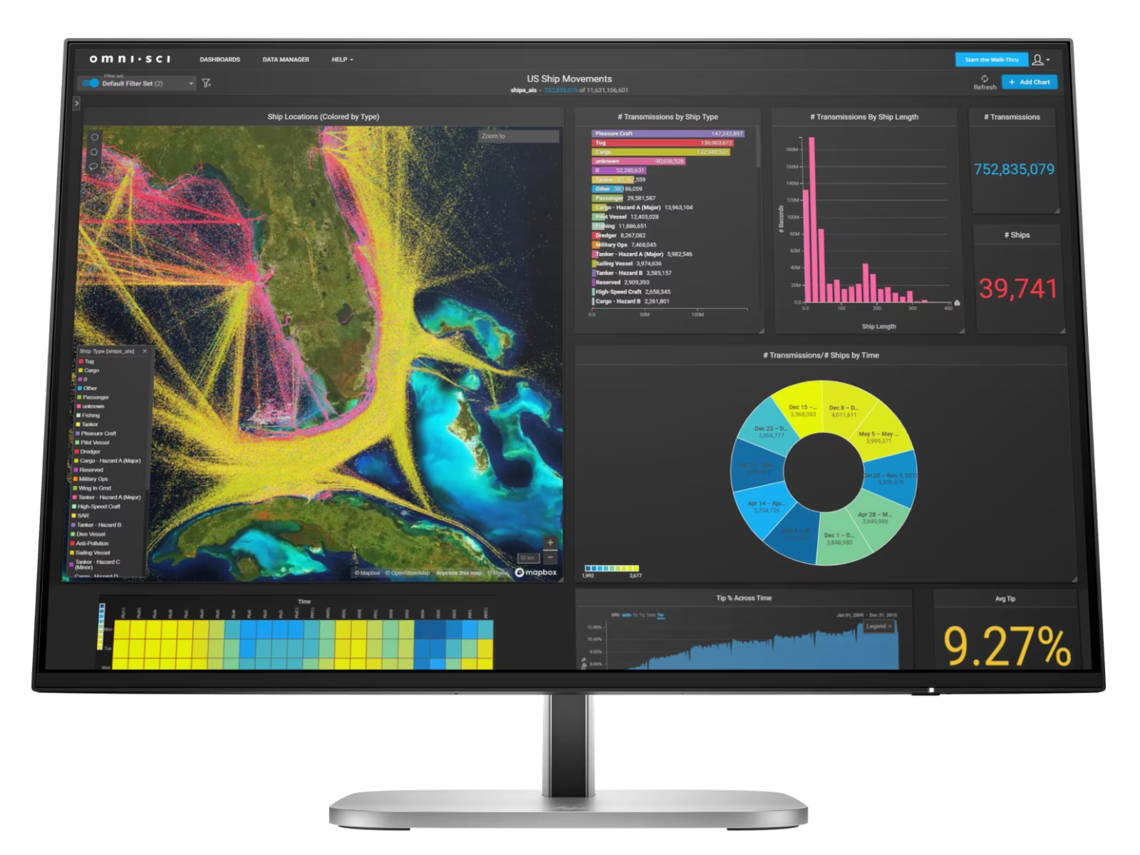 HP 9D9A7AA Series 5 Pro 24" WUXGA IPS Monitor - 524pn