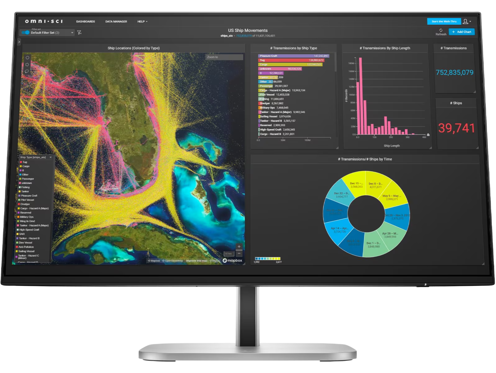 HP 9D9V7AA Series 5 Pro 23.8" FHD USB-C Monitor - 524pu