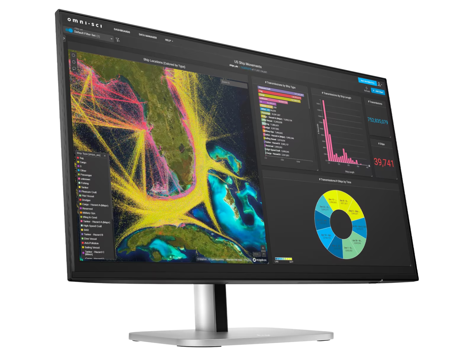 HP 9D9V7AA Series 5 Pro 23.8" FHD USB-C Monitor - 524pu
