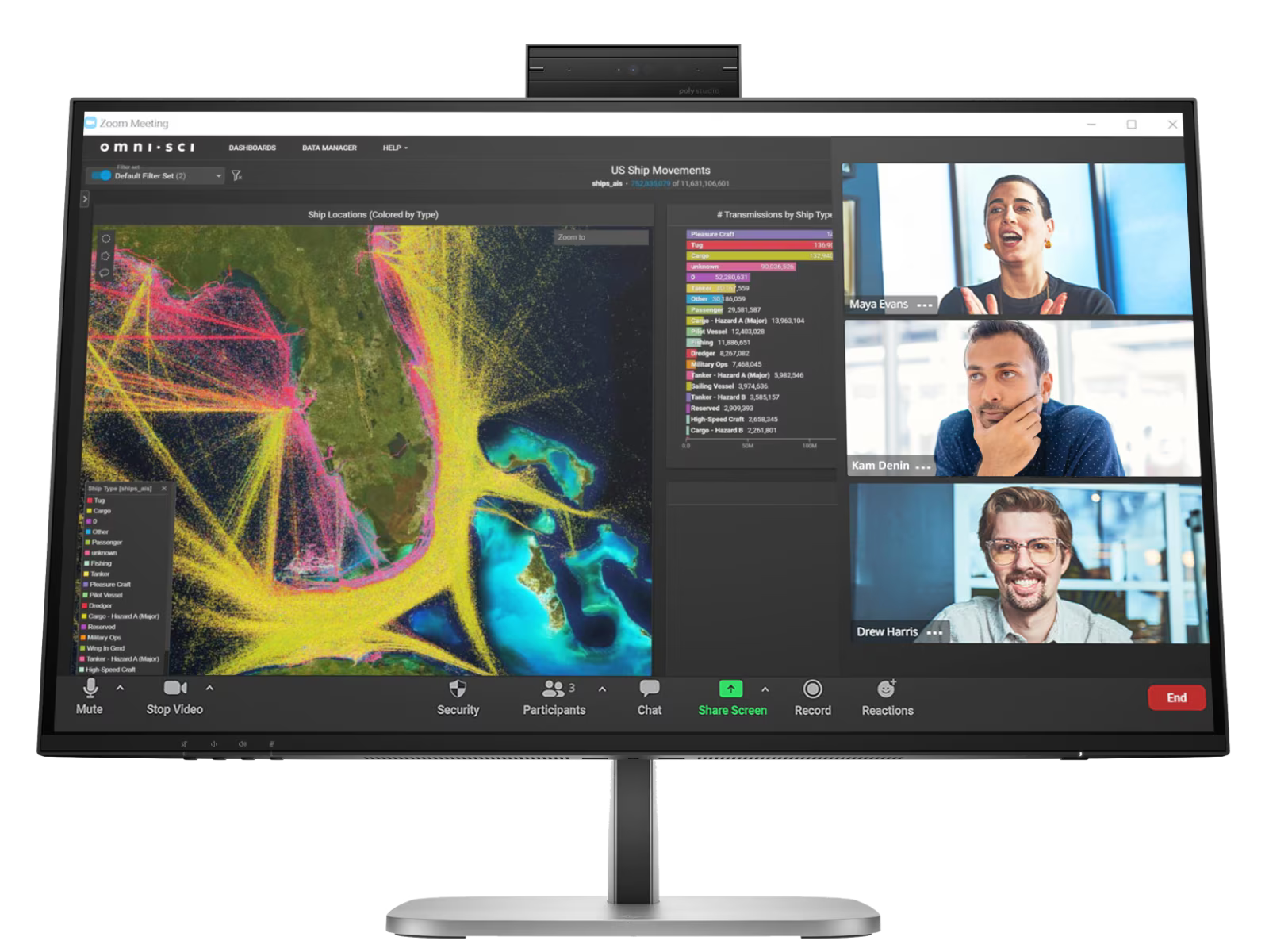 HP 9E0Y9UT Series 5 Pro 27" QHD IPS 100Hz Webcam Monitor - 527pm