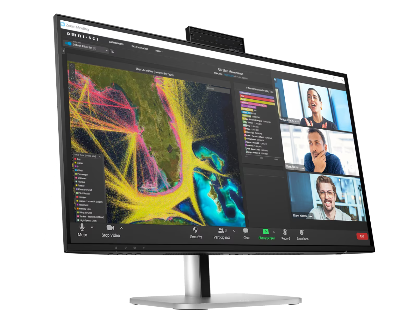 HP 9E0Y9UT Series 5 Pro 27" QHD IPS 100Hz Webcam Monitor - 527pm