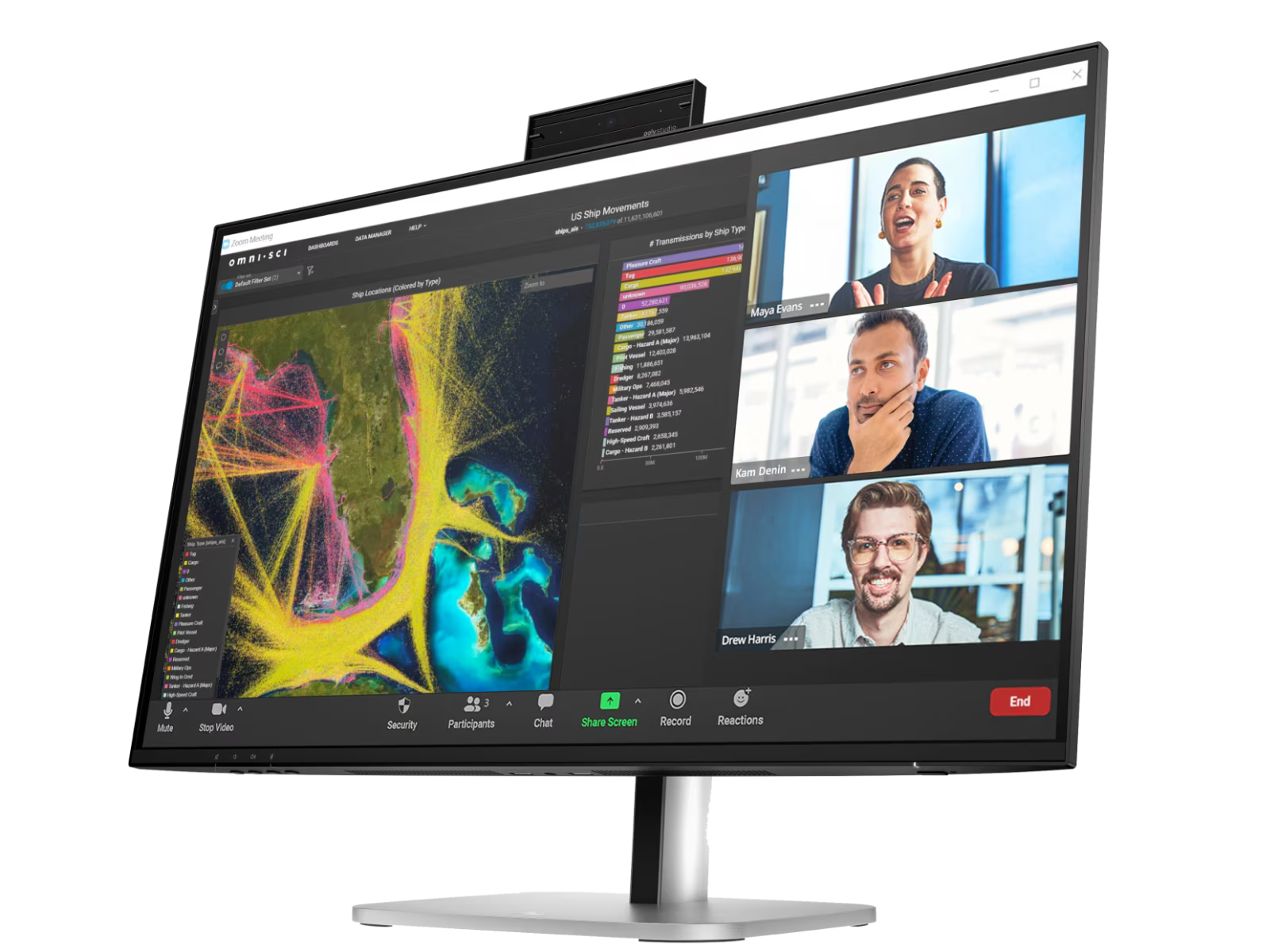 HP 9E0Y9UT Series 5 Pro 27" QHD IPS 100Hz Webcam Monitor - 527pm