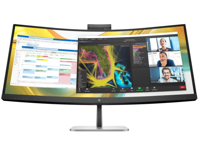 HP 9E0Z2UT Series 5 Pro 34" WQHD Curved 21:9 Monior with Webcam and Built-in Speaker- 534pm