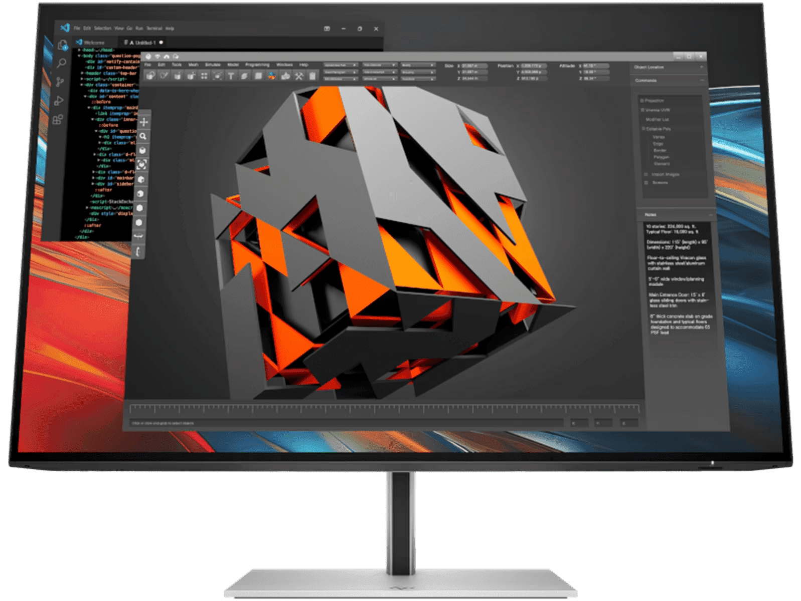 HP Series 7 Pro 724pn 24" WUXGA 100Hz IPS Business Monitor - 8X534AA Replacement for HP Z24n G3 1C4Z5AA