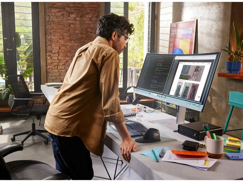 HP Series 7 Pro 37.5" Curved WQHD+ IPS Business Thunderbolt Monitor - 8K167AA