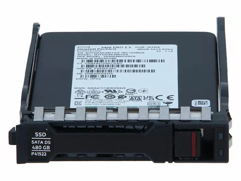 **Open Box, Brand New** HPE 480GB SATA 6G Read Intensive M.2 Multi Vendor SSD P54262-002/ P47818-H21