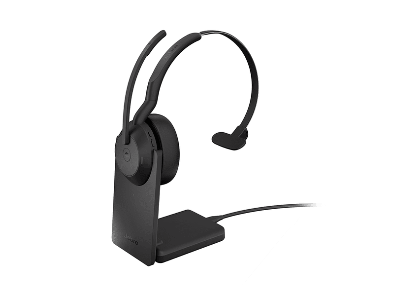 Jabra Evolve2 55 UC Mono Bluetooth Headset USB-C + Charging Stand
