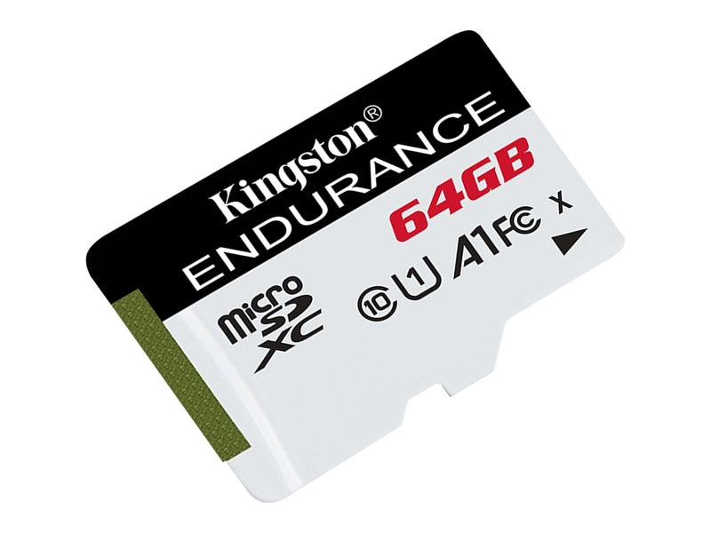Kingston High Endurance SDCE 64 GB Class 10/UHS-I U1 microSDXC - 1 - 95 MB/s Read - 30 MB/s Write