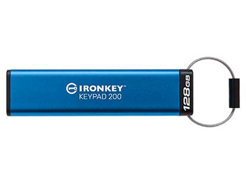 Kingston IronKey Keypad 200 128GB Encrypted USB Flash Drive