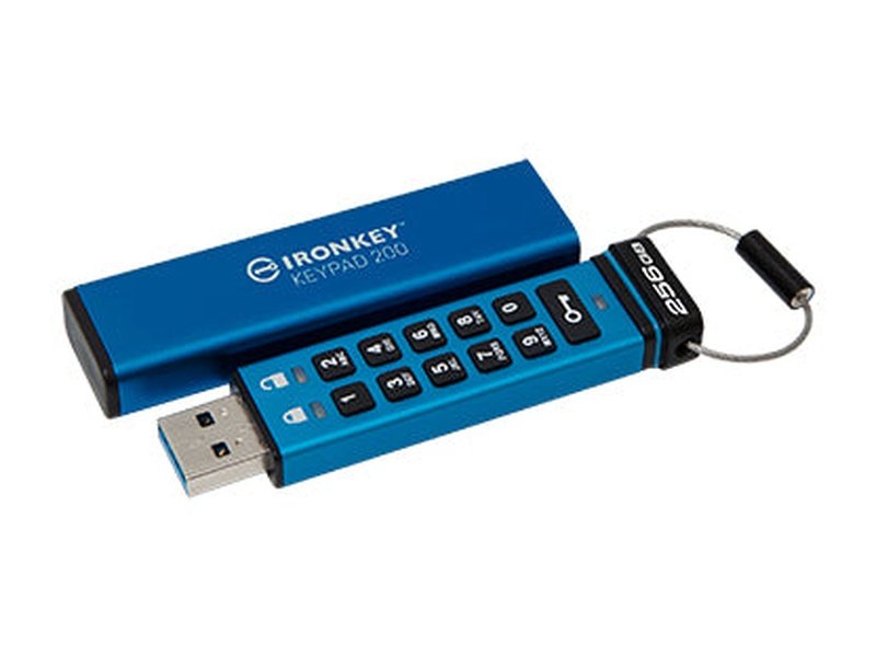 Kingston IronKey Keypad 200 256GB Encrypted USB Flash Drive