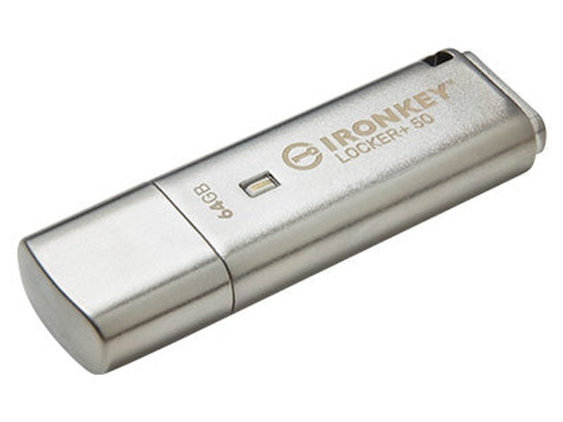 Kingston 64GB IronKey Locker+ 50 USB Flash Drive