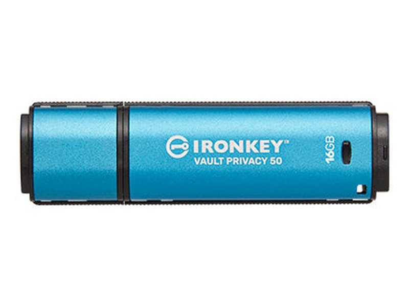 Kingston IronKey Vault 16GB Privacy 50 Encrypted USB Flash Drive