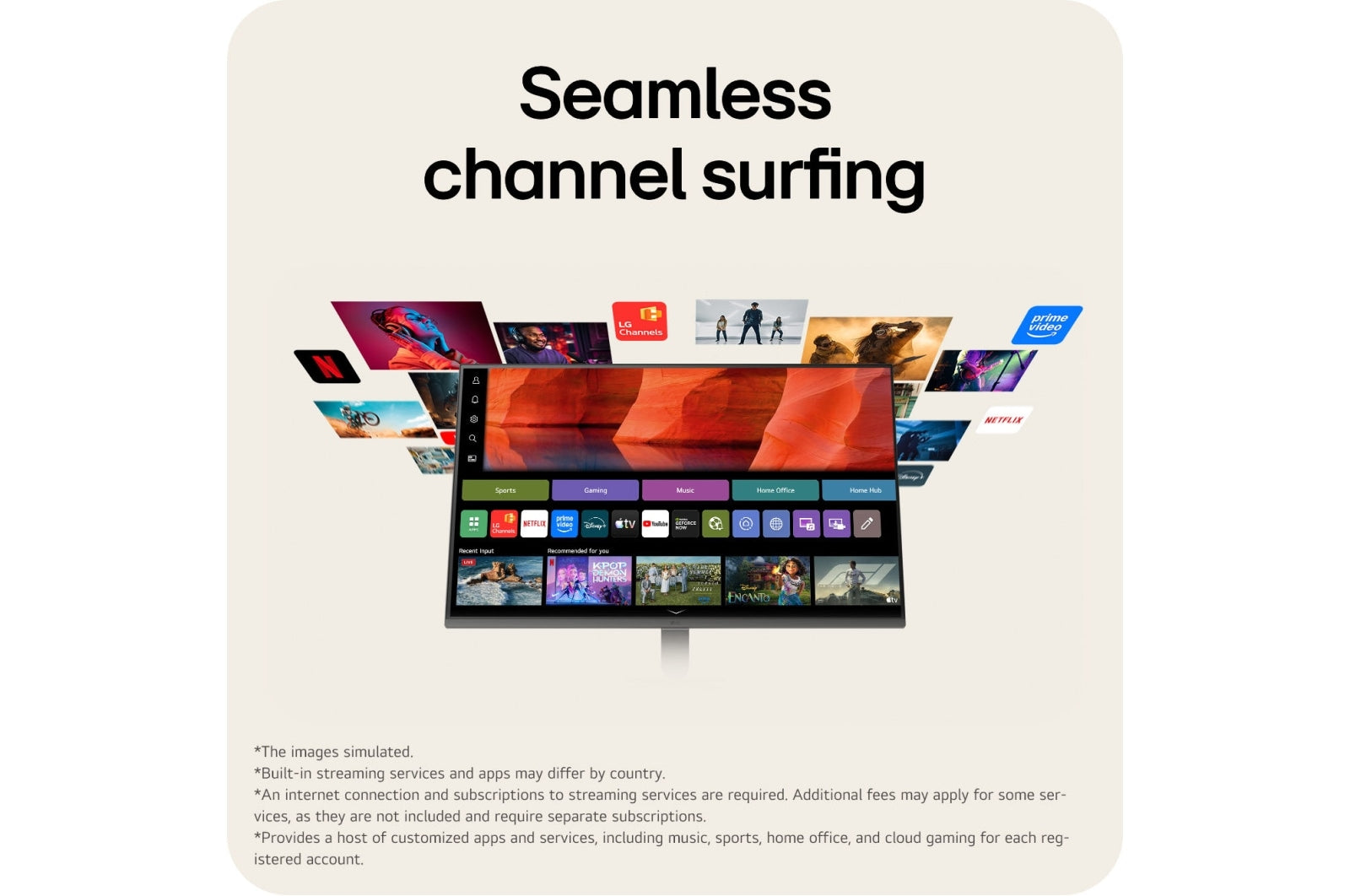 LG 32U501SB-B 32" FHD 120Hz VA Smart AI Monitor for Streaming with webOS