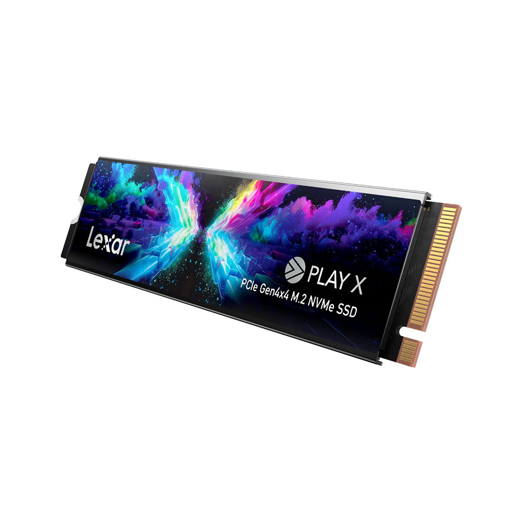Lexar® PLAY X 1TB M.2 PCIe Gen4x4 NVMe SSD, up to 7400MB/s read, 6400MB/s write