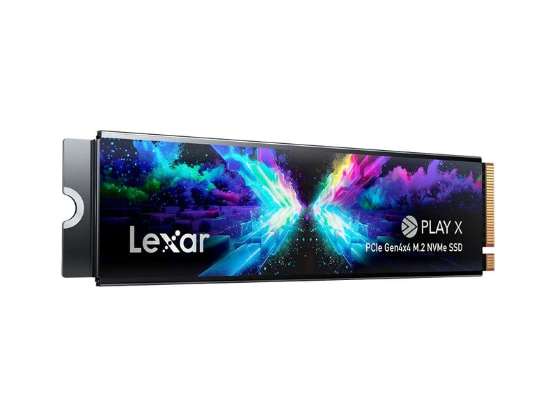 Lexar® PLAY X 512GB M.2 PCIe Gen4x4 NVMe SSD, up to 7400MB/s read, 6400MB/s write, 2230/2280