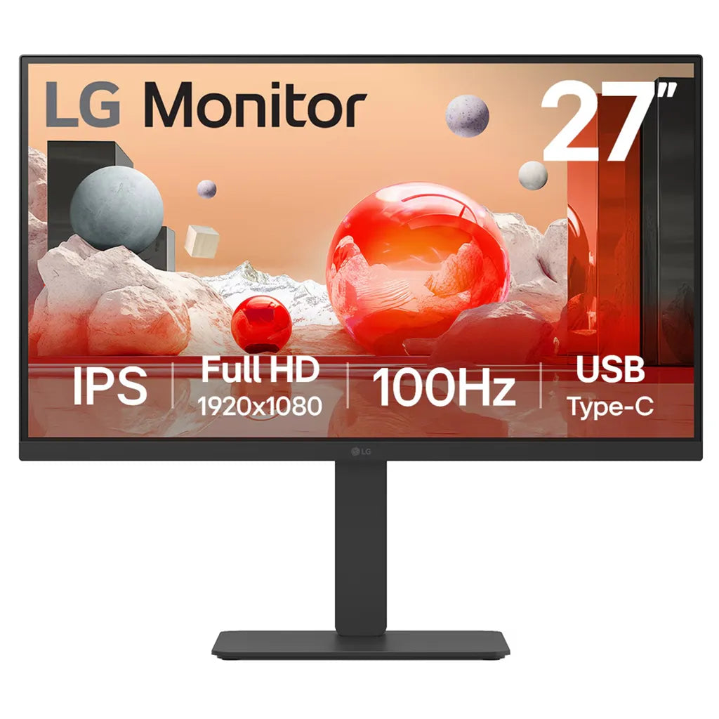 LG 27BA650-B 27" 100Hz Full HD Ergonomic IPS Business Monitor w/ 65W USB-C