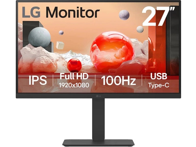 LG 27BA650-B 27" 100Hz Full HD Ergonomic IPS Business Monitor w/ 65W USB-C