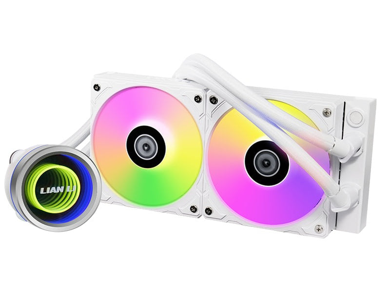 Lian Li Galahad II Trinity 240 ARGB AIO Liquid CPU Cooler - White