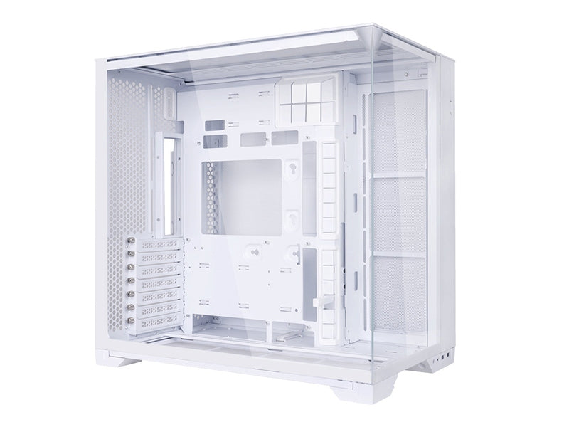 Lian Li O11 VISION COMPACT Tempered Glass E-ATX Case - White