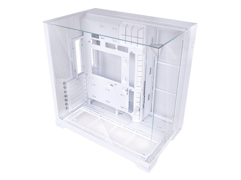 Lian Li O11 VISION COMPACT Tempered Glass E-ATX Case - White