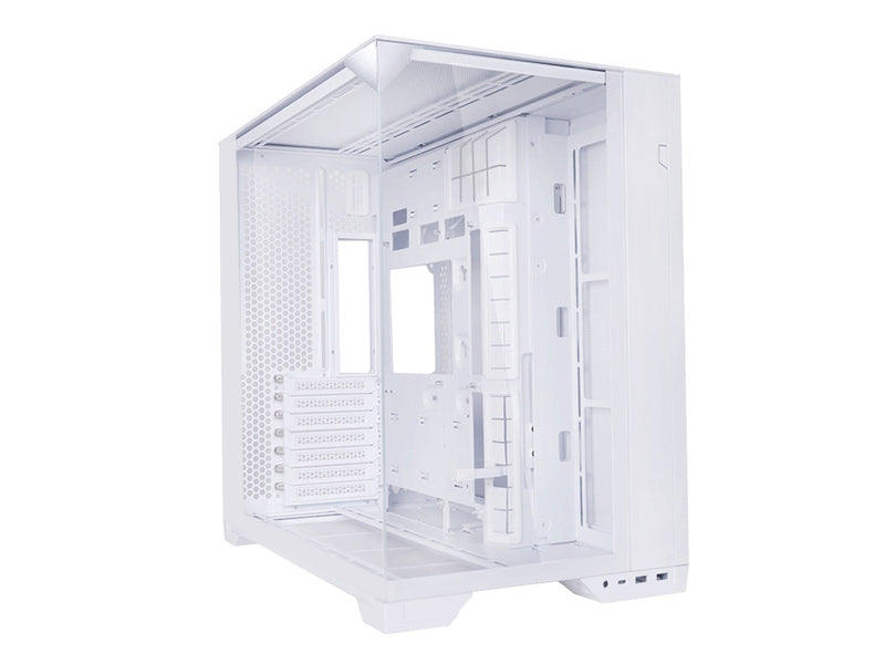 Lian Li O11 VISION COMPACT Tempered Glass E-ATX Case - White