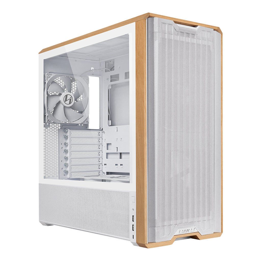 Lian-Li PC-LAN217 Tempered Glass ATX Mid-Tower Case - White