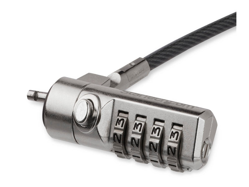 StarTech LTLOCK4D Laptop Cable Lock - 4 Digit Combination 6.5ft 2m