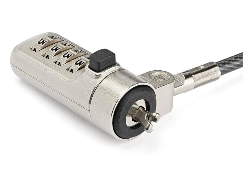 StarTech LTLOCKNBL 6.5ft Laptop Cable Lock - Combination Security Wedge Slot Lock