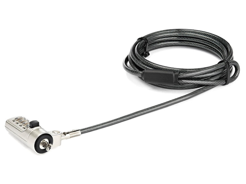 StarTech LTLOCKNBL 6.5ft Laptop Cable Lock - Combination Security Wedge Slot Lock