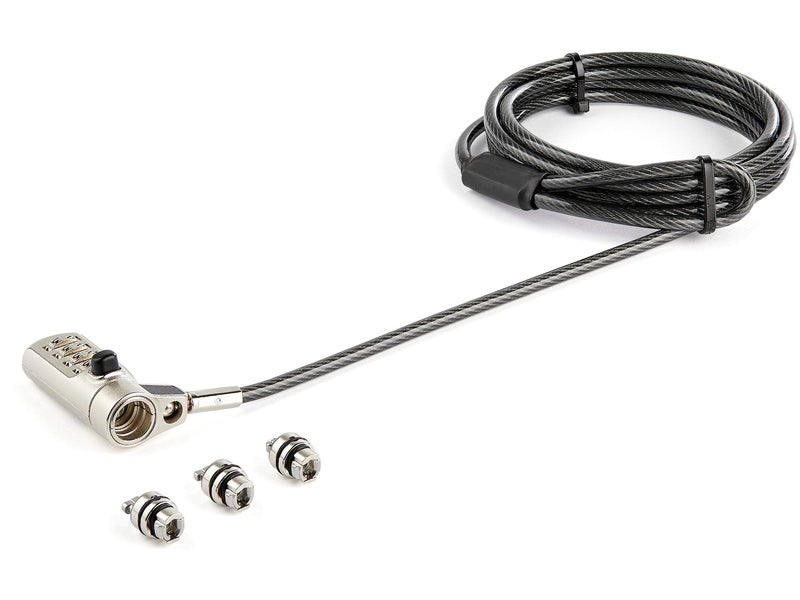 StarTech LTULOCK4D Universal Laptop Cable Lock Combination - K-Slot/Nano/Wedge
