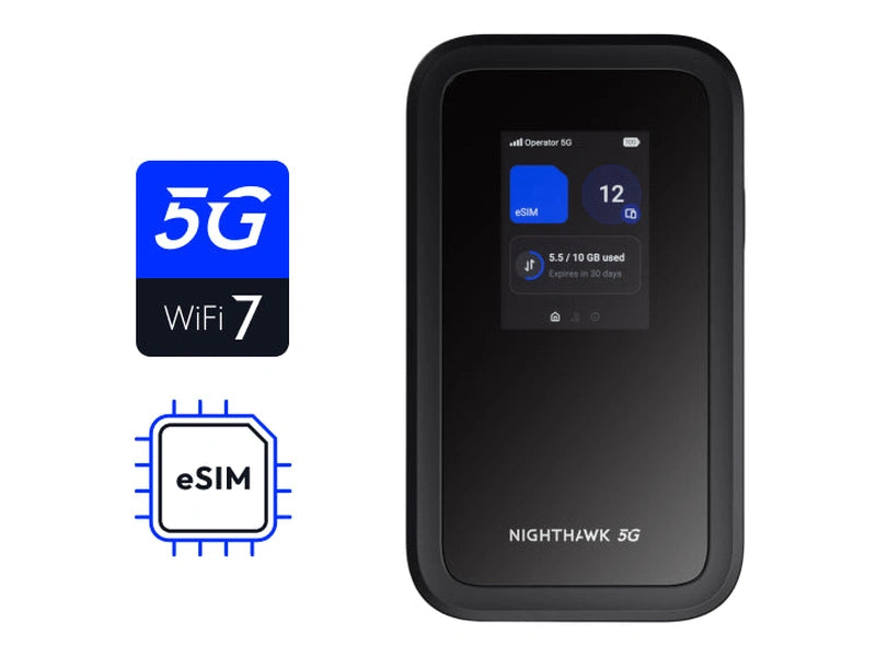 Netgear Nighthawk 5G M7 Mobile WiFi Hotspot Router with eSIM