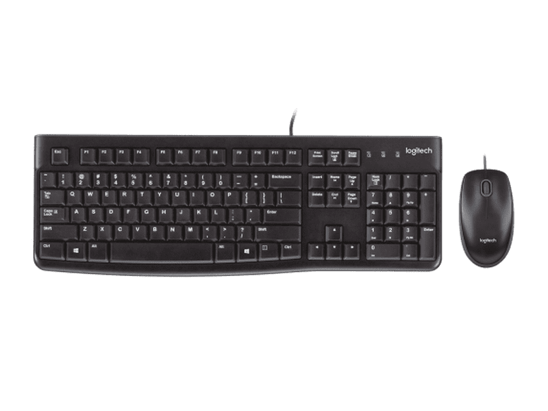 Logitech MK120 Keyboard & Mouse Combo Quiet typing