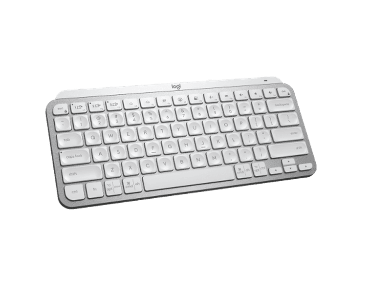 Logitech MX Keys Mini Pale Grey Minimalist Wireless Illuminated Keyboard/ Connect via the Bluetooth Low Energy techno