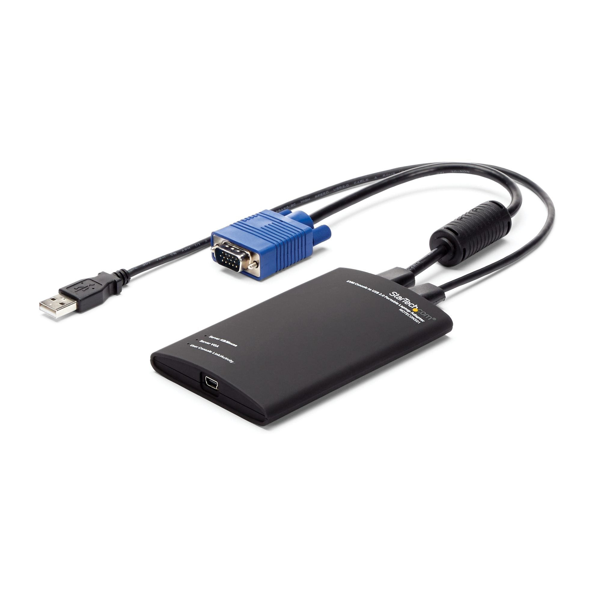 StarTech KVM Console to USB 2.0 Portable Laptop Crash Cart Adapter 2Yr