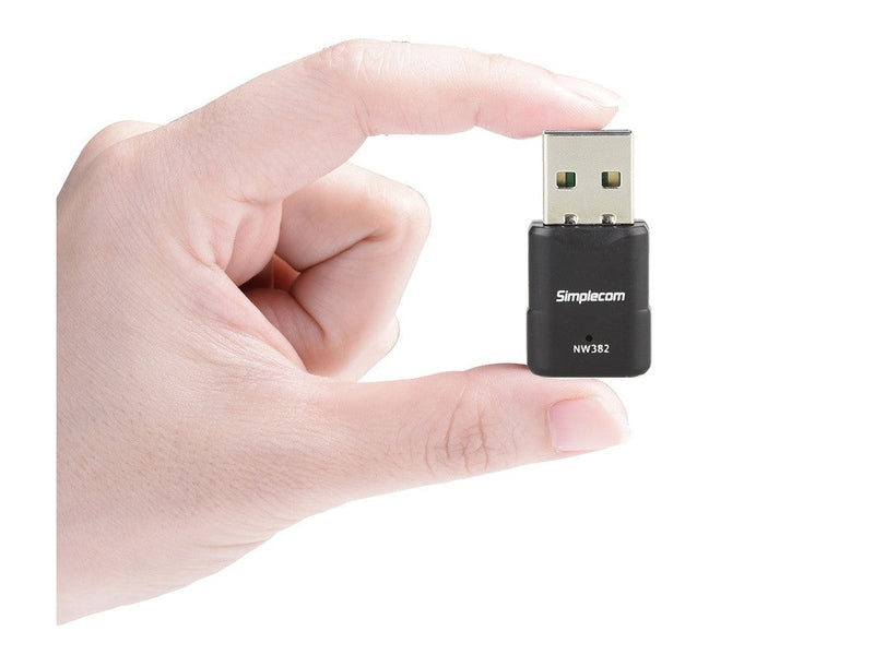 Simplecom NW382 Mini Wireless N USB WiFi Adapter 802.11n 300Mbps