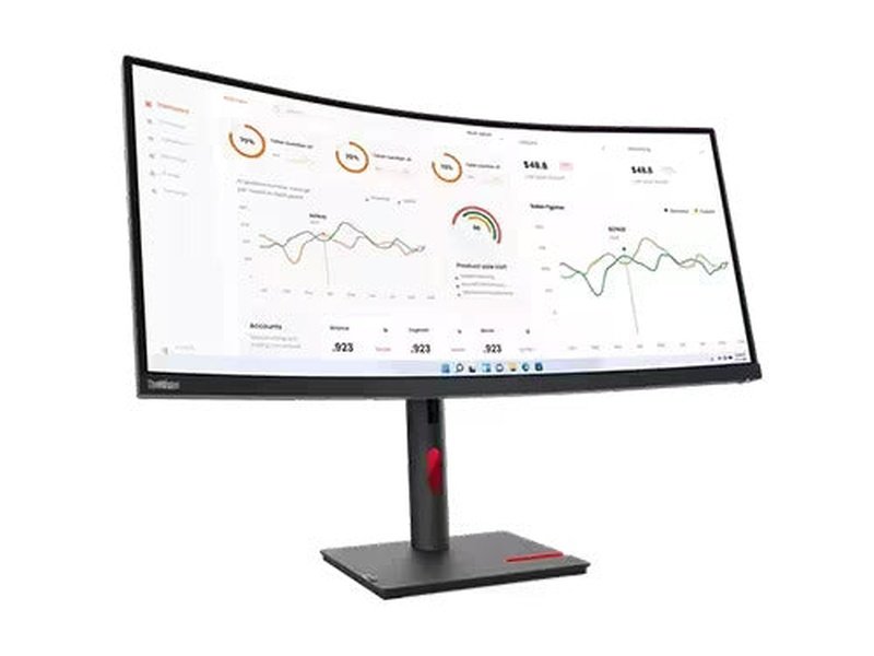 Lenovo ThinkVision T34w-30 34-inch Curved WLED WQHD Monitor