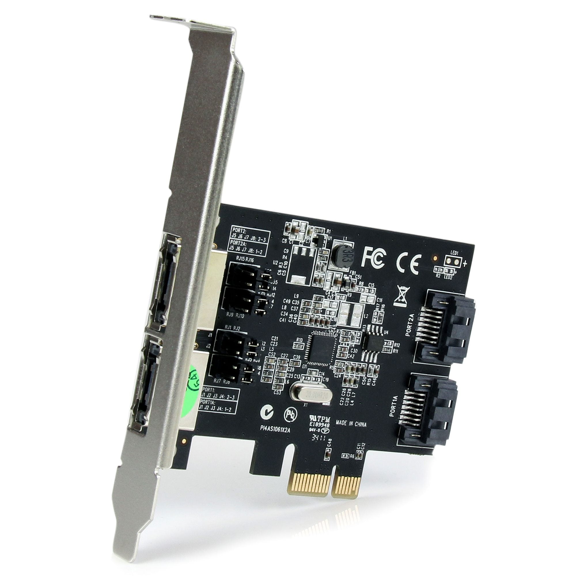StarTech 2 Port Esata PCIE Card, 6Gb/S, Std Profile, 2Yr