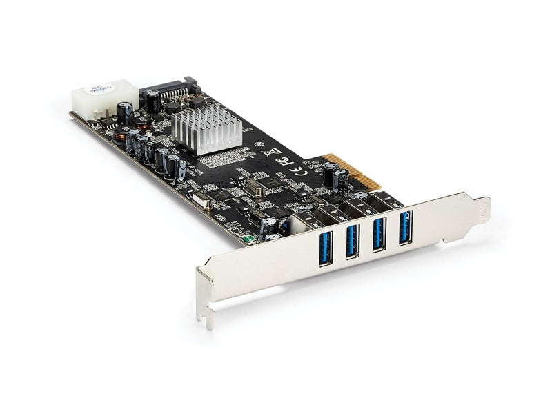 StarTech 4 Port USB 3.0 PCIE Card W/ 4 Dedicated Channels - UASP 2Yr