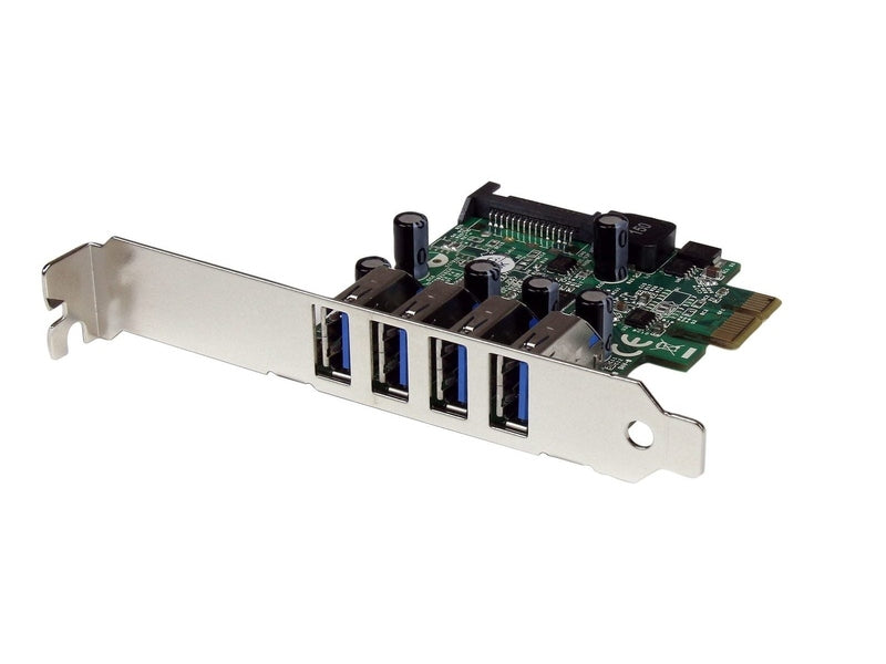 StarTech 4 Port PCIE USB 3.0 Card, Sata Power Required, UASP, 2Yr