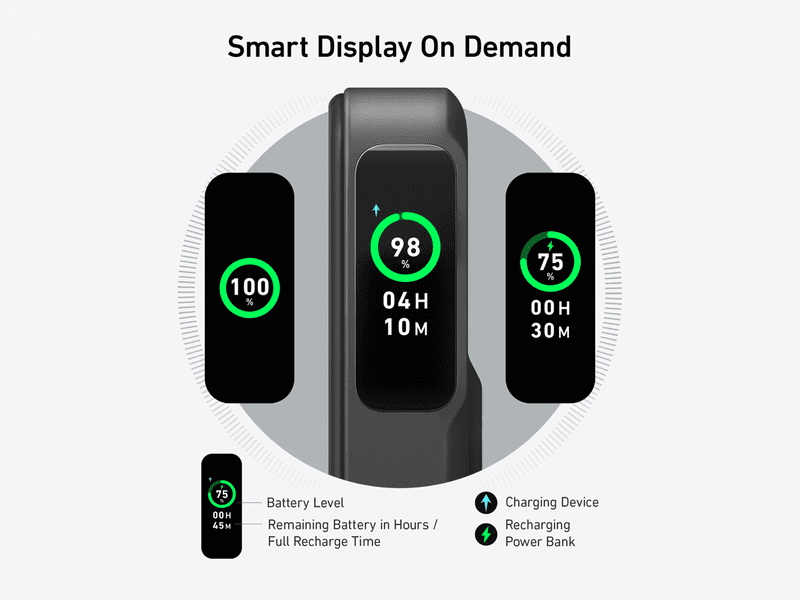 Anker A1654H11 MagGo 10000mAh Magnetic Power Bank with QI2, Black