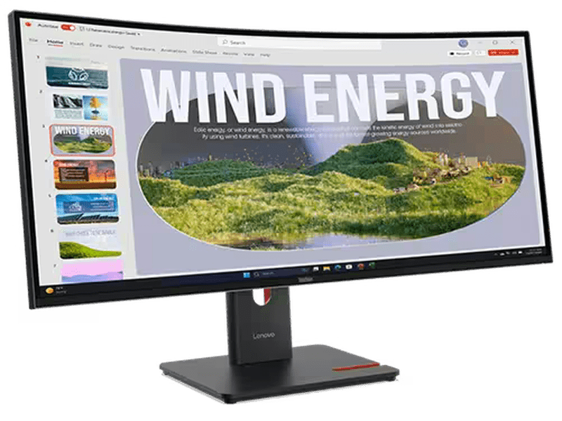 Lenovo ThinkVision 34" WQHD 120Hz VA USB-C Docking Monitor 64AEGAR1AU