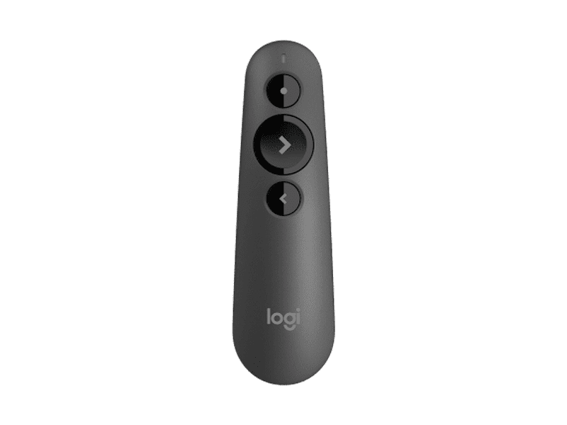 Logitech R500S Laser Presentation Remote with Dual Connectivity Bluetooth or USB 20m Range Red Laser Pointer